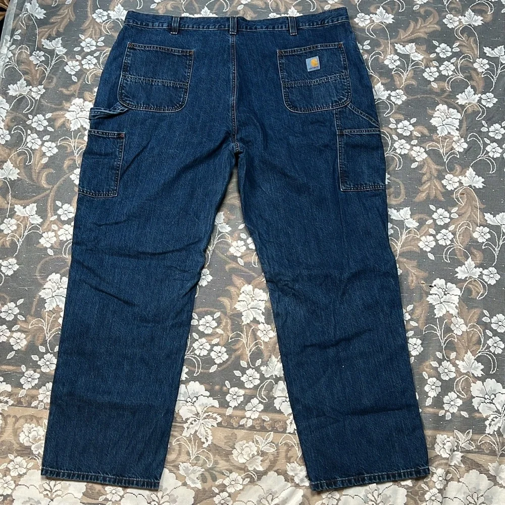 RELAXED LOOSE RUGGED FLEX® DUCK DOUBLE-FRONT DUNGAREE NWOT